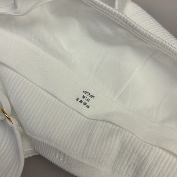 aerie ring cami bra lined ribbed white - Picture 6 of 6